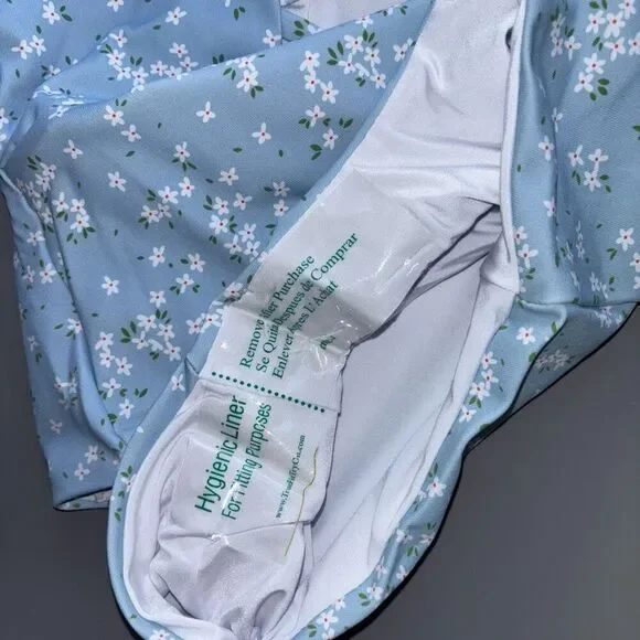 Dippin' Daisy's Bliss One Piece Swimsuit blue yellow floral new - Picture 9 of 12